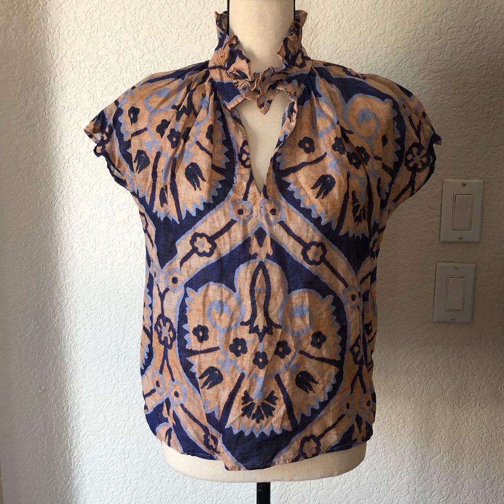 Never a Wallflower Vicki Top in Marakesh Medallion